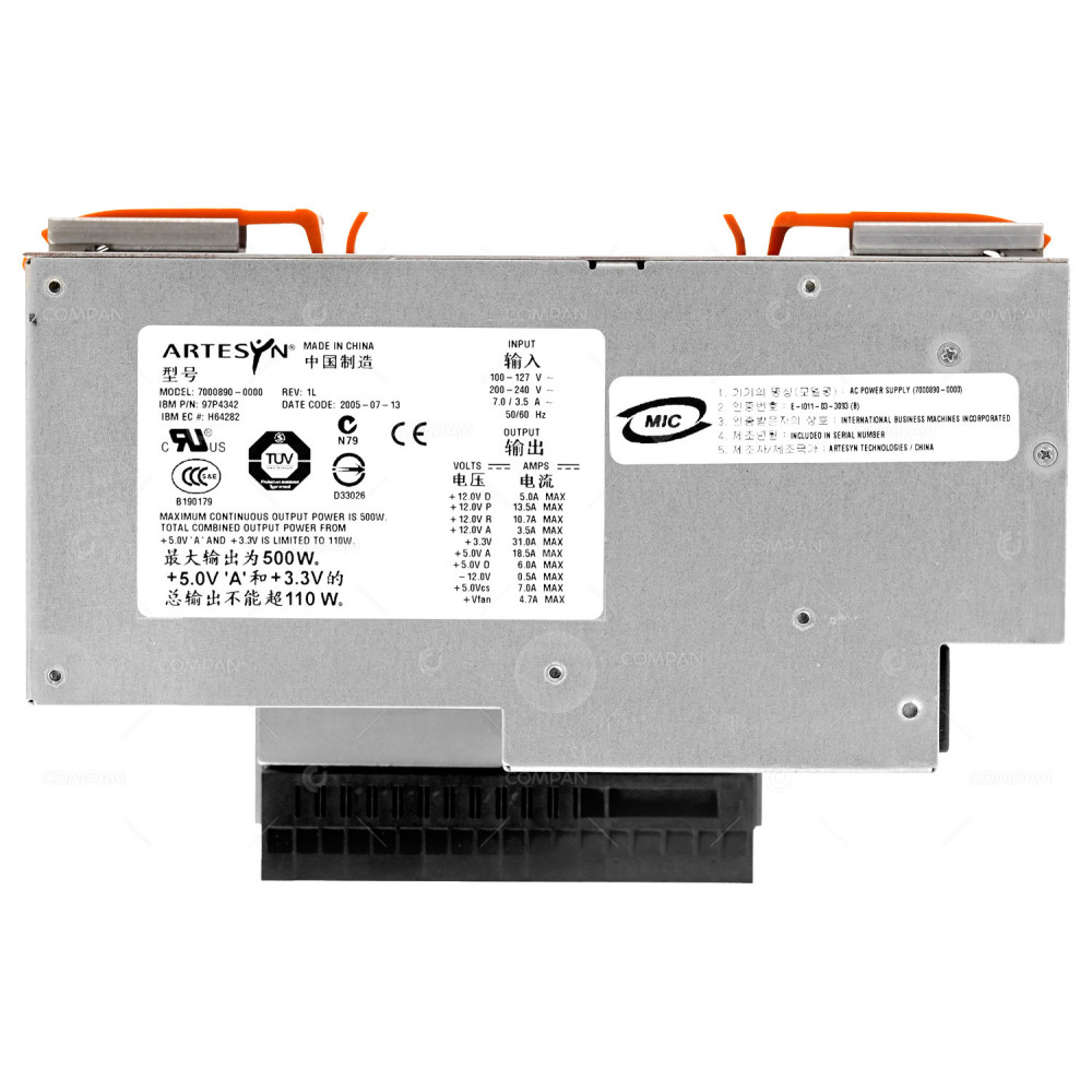 97P4342 IBM 500W AC POWER SUPPLY FOR 9114-275 -